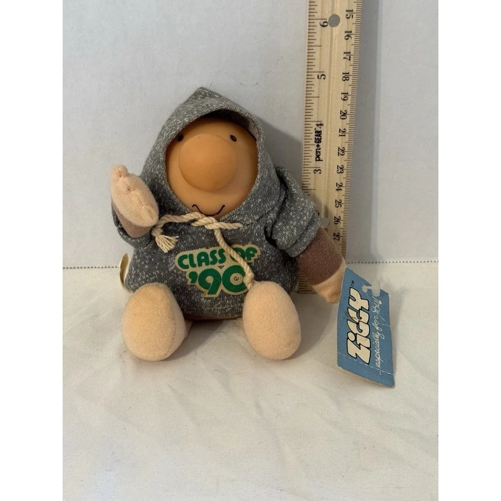 Vintage Ziggy Plush Doll Class of 1990 with‎ Hoodie & Tag American Greetings